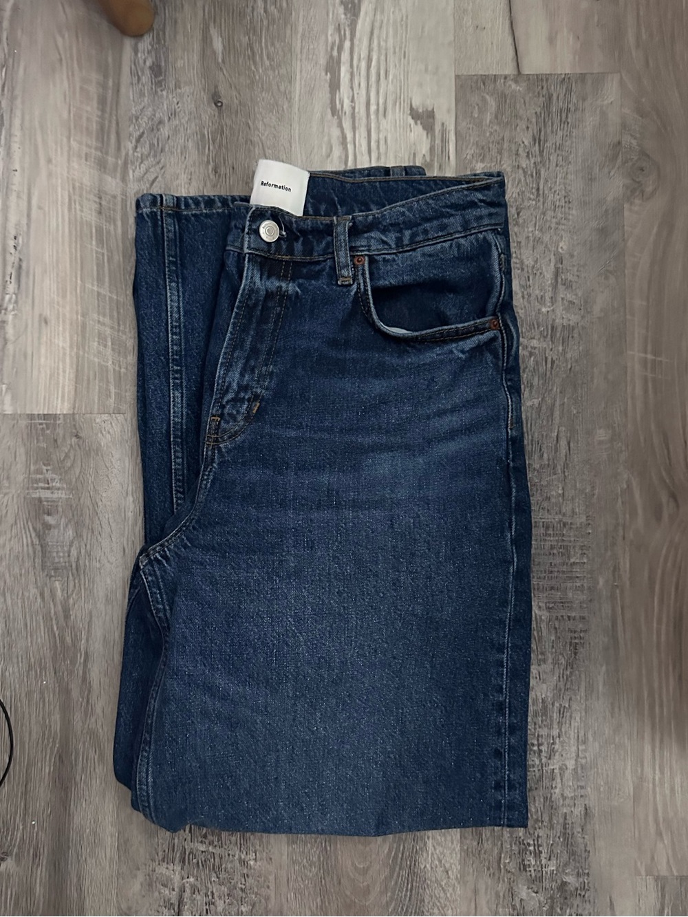 Reformation Eden Mid Rise Wide Leg Jeans Size 27 - Picture 10 of 10